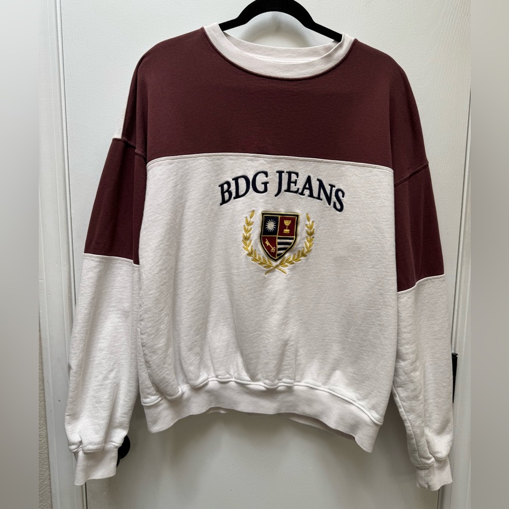 BDG, Women’s, Juniors, Sweatshirt, Brown & White, Size XS